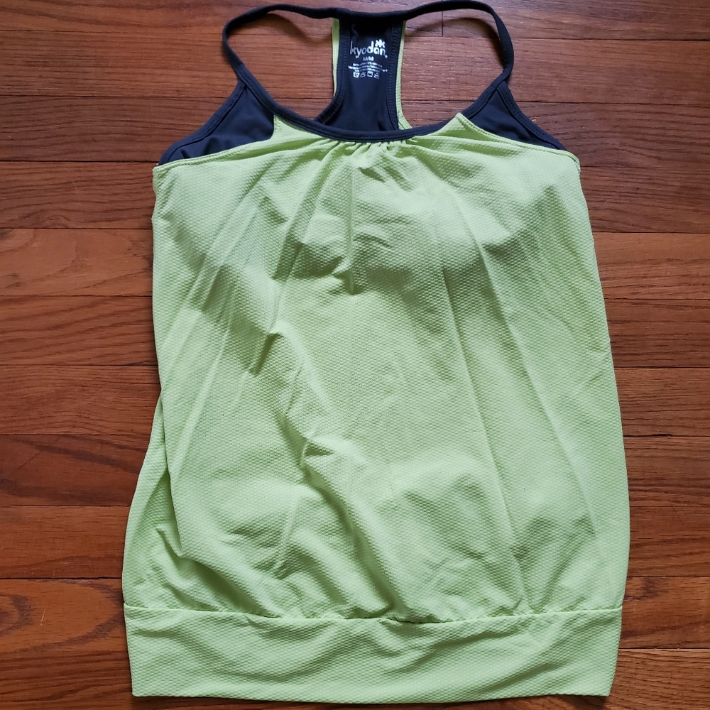 Kyodan Activewear top built in bra racer back tank